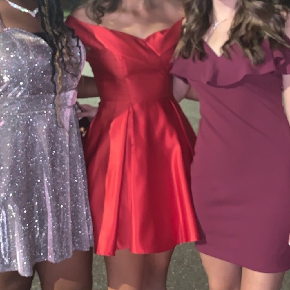 Red hoco dress